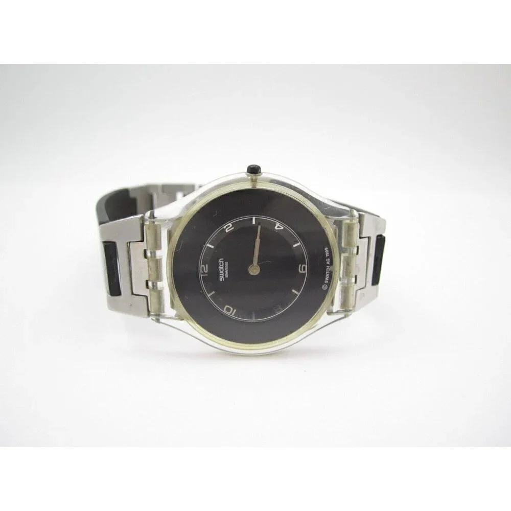 Women Swatch AG 1999 Quartz WR Analog 35mm Dial Causal Round Watch (G426)